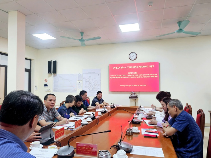 Ủy ban bầu cử phường Phương Liệt họp phiên thứ tám thông qua Biên bản tổng kết cuộc bầu cử và công bố danh sách những người trúng cử đại biểu HĐND phường Phương Liệt khóa II, nhiệm kỳ 2026-2031- Ảnh 2.