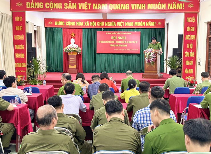Xã Đại Thanh ra mắt mô hình "Thôn ba nhất về an ninh trật tự"- Ảnh 10.