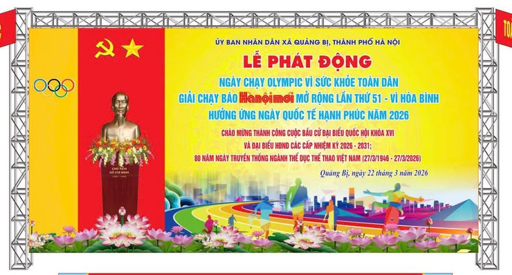 Xã Quảng Bị hưởng ứng Ngày chạy Olympic vì sức khỏe toàn dân và giải chạy báo hà nội mới mở rộng lần thứ 51 – vì hòa bình - Ảnh 1.