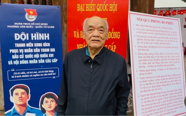 CỬ TRI PHƯỜNG VĂN MIẾU – QUỐC TỬ GIÁM: "TÔI GỬI NIỀM TIN VÀO NHỮNG NGƯỜI ỨNG CỬ ĐẠI BIỂU"- Ảnh 2.
