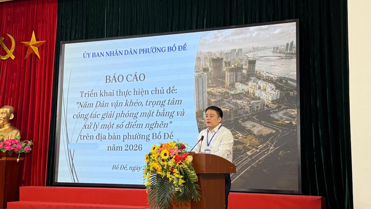 Phường Bồ Đề triển khai chủ đề công tác năm 2026: “Năm dân vận khéo – trọng tâm công tác giải phóng mặt bằng và xử lý một số điểm nghẽn”- Ảnh 3.