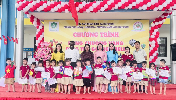 Chương trình “RING THE GOLDEN BELL – RUNG CHUÔNG VÀNG” tại trường Mầm non Hát Môn- Ảnh 9.