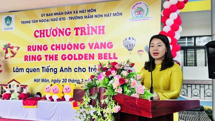 Chương trình “RING THE GOLDEN BELL – RUNG CHUÔNG VÀNG” tại trường Mầm non Hát Môn- Ảnh 1.
