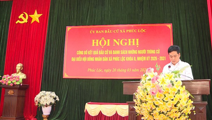 Phúc Lộc công bố kết quả bầu cử và danh sách đại biểu HĐND xã khóa II, nhiệm kỳ 2026–2031- Ảnh 4.