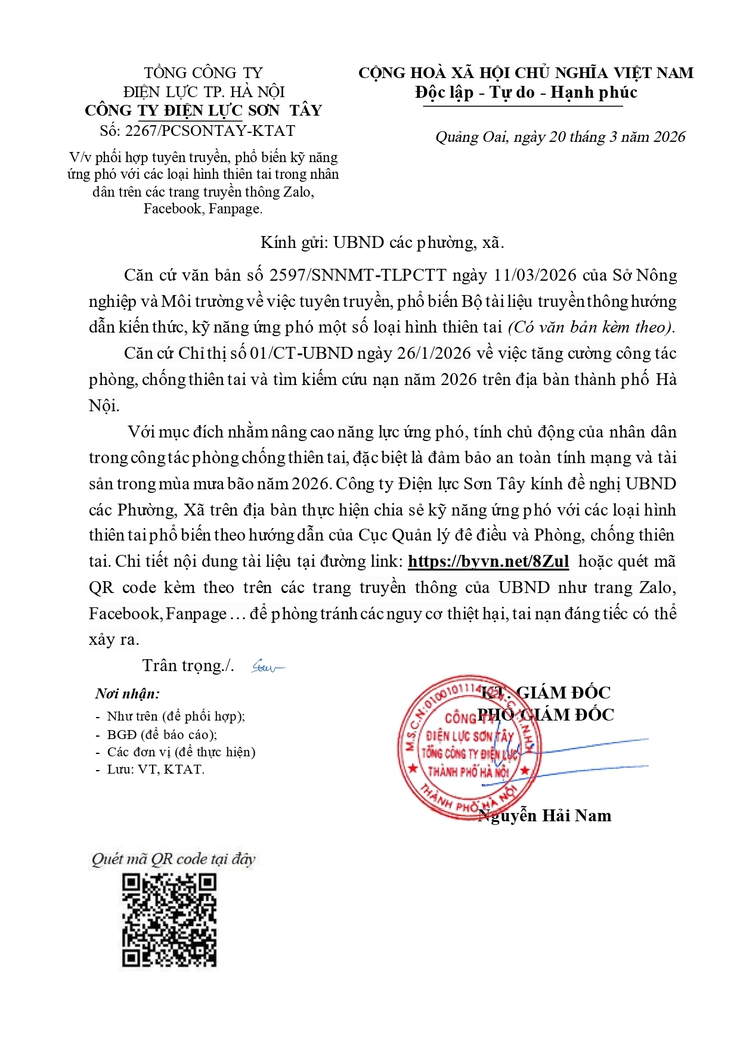 Tuyên truyền, phổ biến kỹ năng
ứng phó với các loại hình thiên tai trong nhân
dân- Ảnh 1.