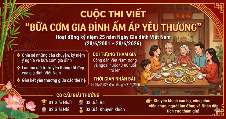 Phát động tham gia Cuộc thi viết “Bữa cơm gia đình ấm áp yêu thương”- Ảnh 1.