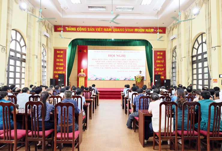 Quảng Bị tổng kết công tác tuyển chọn, gọi công dân nhập ngũ, công dân thực hiện nghĩa vụ tham gia công an nhân dân năm 2026- Ảnh 3.