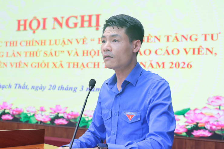 HỘI NGHỊ TRIỂN KHAI CUỘC THI CHÍNH LUẬN VỀ BẢO VỆ NỀN TẢNG TƯ TƯỞNG CỦA ĐẢNG LẦN THỨ SÁU; PHÁT ĐỘNG HỘI THI “BÁO CÁO VIÊN, TUYÊN TRUYỀN VIÊN GIỎI” NĂM 2026- Ảnh 3.