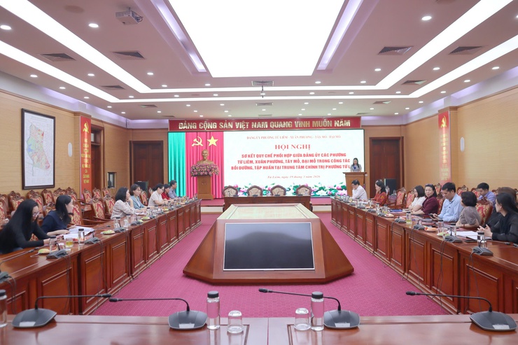 Hội nghị sơ kết Quy chế phối hợp công tác bồi dưỡng, tập huấn giữa các Đảng ủy phường Từ Liêm, Xuân Phương, Tây Mỗ và Đại Mỗ

- Ảnh 1.