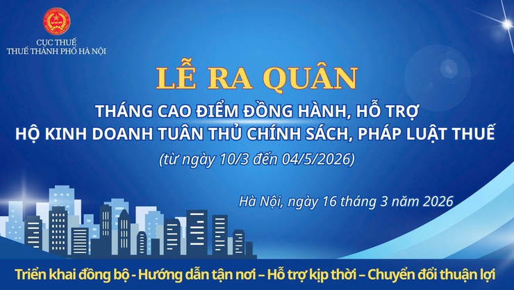 Thuế cơ sở 22 Hà Nội ra quân đồng hành cùng hộ kinh doanh tuân thủ pháp luật thuế- Ảnh 1.