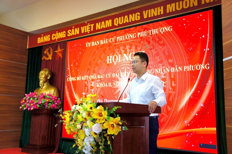 Ủy ban bầu cử phường Phú Thượng tổ chức Hội nghị công bố kết quả bầu cử đại biểu Hội đồng nhân dân (HĐND) phường khóa II, nhiệm kỳ 2026 – 2031- Ảnh 2.