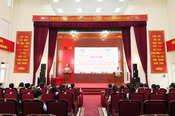 Hội nghị ký kết hợp tác toàn diện trong công tác khám chữa bệnh và hỗ trợ chuyên môn giữa Bệnh viện Đa khoa (BVĐK) Chương Mỹ và Trạm Y tế xã Quảng Bị- Ảnh 2.