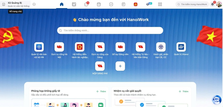 Cán bộ, công chức, viên chức xã Quảng Bị tham gia tập huấn Hệ thống theo dõi, đôn đốc nhiệm vụ và Không gian làm việc số HanoiWork- Ảnh 2.