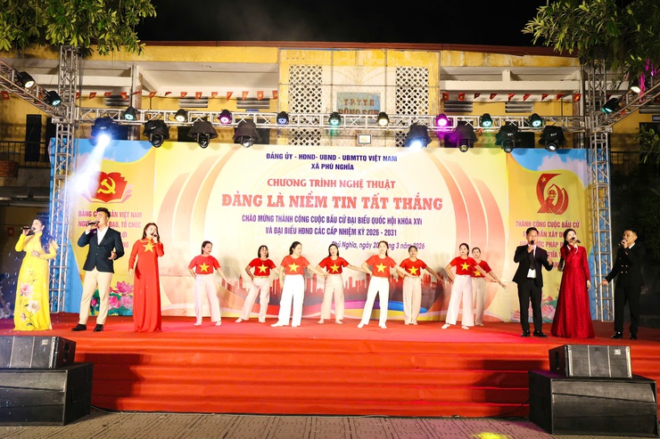Phú Nghĩa: Đặc sắc chương trình nghệ thuật “Đảng là niềm tin tất thắng” chào mừng thành công cuộc bầu cử đại biểu Quốc hội khóa XVI và đại biểu HĐND các cấp nhiệm kỳ 2026-2031- Ảnh 10.