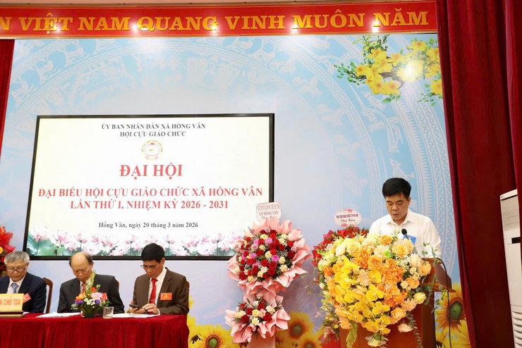 Hội Cựu giáo chức xã Hồng Vân tổ chức thành công Đại hội đại biểu lần thứ I, nhiệm kỳ 2026-2031- Ảnh 2.
