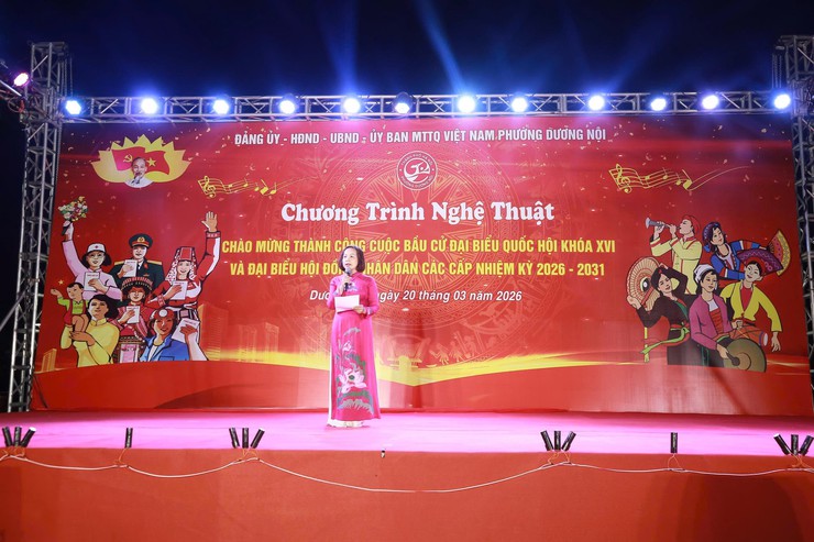 Phường Dương Nội tổ chức Chương trình nghệ thuật đặc sắc chào mừng thành công cuộc bầu cử đại biểu Quốc hội khóa XVI và HĐND các cấp nhiệm kỳ 2026-2031- Ảnh 1.