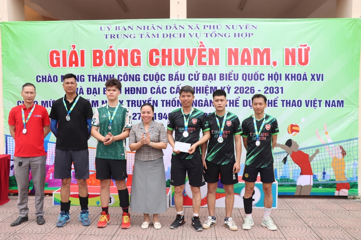 Sôi nổi Giải Bóng chuyền hơi nam, nữ xã Phú Xuyên năm 2026- Ảnh 13.