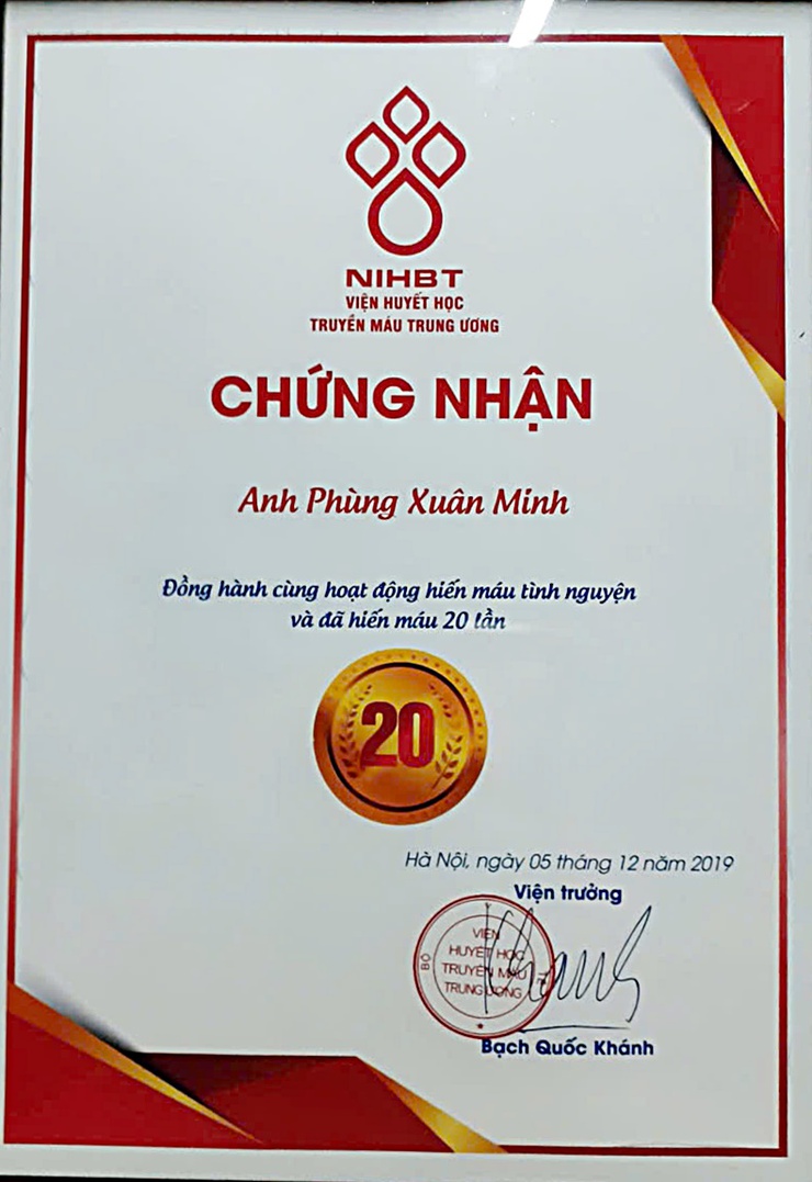 Phùng Xuân Minh – Người chiến sỹ dân quân tận tuỵ và hành trình 48 lần trao đi giọt máu niềm tin- Ảnh 1.
