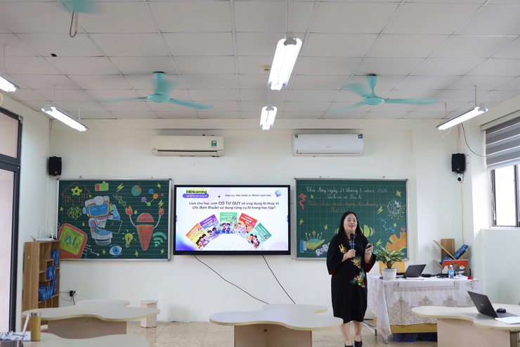 Phường Tây Hồ tập huấn giáo dục trí tuệ nhân tạo (AI): Trang bị “năng lực số” cho đội ngũ giáo viên Tiểu học.- Ảnh 5.