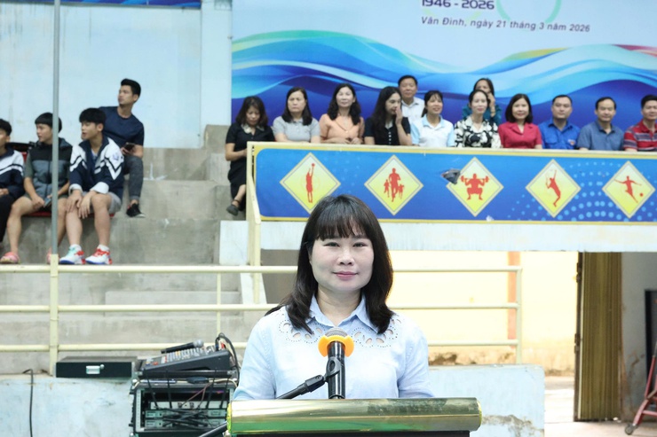 Khai mạc Giải Thể thao xã Vân Đình năm 2026: Sôi nổi, đoàn kết, lan tỏa tinh thần rèn luyện- Ảnh 2.