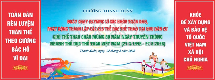 Thông báo: UBND phường Thanh Xuân trân trọng thông báo tổ chức "Ngày chạy Olympic - Vì sức khoẻ toàn dân - Vì an ninh Tổ quốc" năm 2026- Ảnh 1.