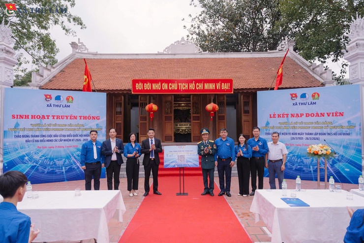 TUỔI TRẺ THƯ LÂM TỔ CHỨC LỄ KẾT NẠP ĐOÀN VIÊN MỚI CHÀO MỪNG 95 NĂM NGÀY THÀNH LẬP ĐOÀN TNCS HỒ CHÍ MINH- Ảnh 14.