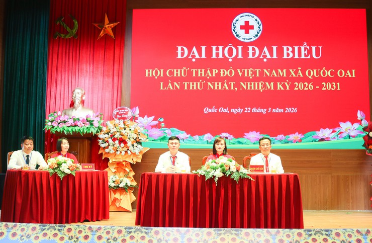 Đại hội đại biểu Hội Chữ thập đỏ xã Quốc Oai lần thứ I – Dấu mốc quan trọng lan tỏa giá trị nhân đạo- Ảnh 11.