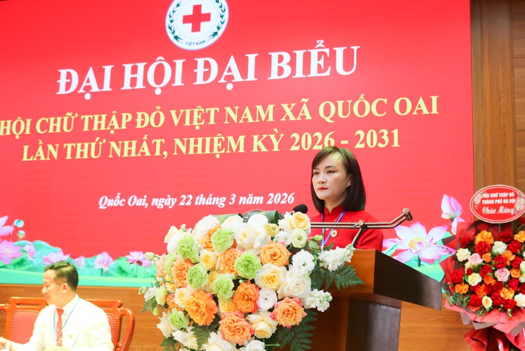 Đại hội đại biểu Hội Chữ thập đỏ xã Quốc Oai lần thứ I – Dấu mốc quan trọng lan tỏa giá trị nhân đạo- Ảnh 10.