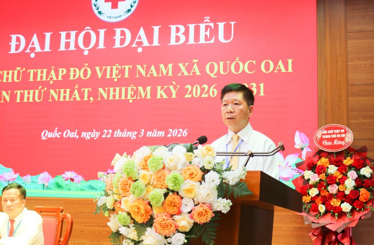 Đại hội đại biểu Hội Chữ thập đỏ xã Quốc Oai lần thứ I – Dấu mốc quan trọng lan tỏa giá trị nhân đạo- Ảnh 15.