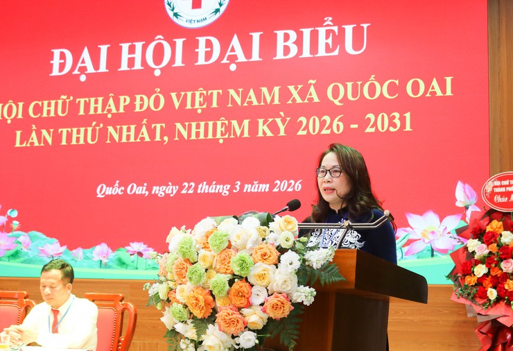 Đại hội đại biểu Hội Chữ thập đỏ xã Quốc Oai lần thứ I – Dấu mốc quan trọng lan tỏa giá trị nhân đạo- Ảnh 16.