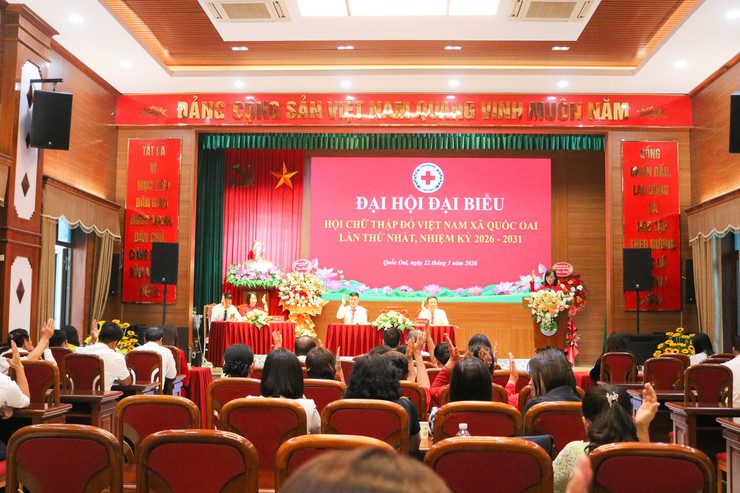 Đại hội đại biểu Hội Chữ thập đỏ xã Quốc Oai lần thứ I – Dấu mốc quan trọng lan tỏa giá trị nhân đạo- Ảnh 12.