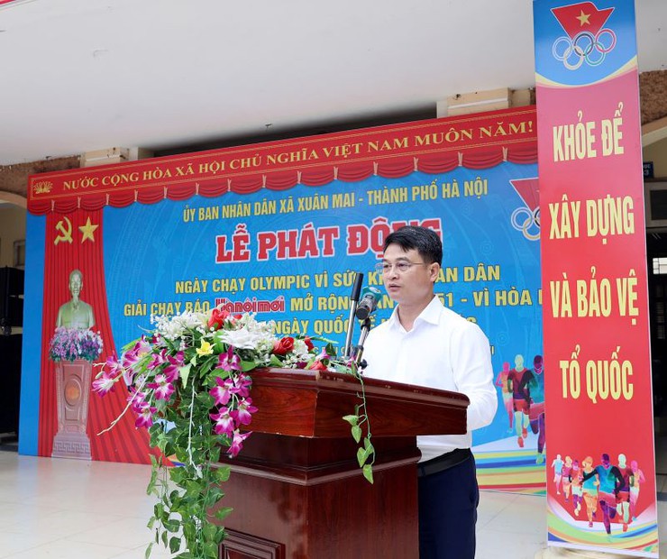 Xuân Mai: hưởng ứng Ngày chạy Olympic vì sức khỏe toàn dân, phát động Giải chạy Báo Hànộimới mở rộng lần thứ 51 - Vì hòa bình- Ảnh 4.