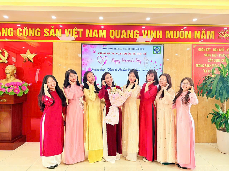 Sôi nổi các hoạt động của Công đoàn Trường Tiểu học Hoàng Liệt chào mừng Ngày Quốc tế Phụ nữ 8/3, quan tâm, chăm lo đời sống tinh thần cho công đoàn viên- Ảnh 3.