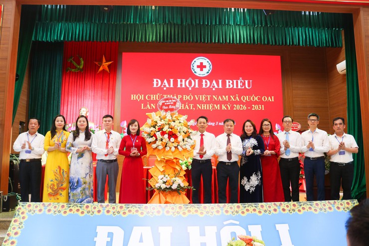Đại hội đại biểu Hội Chữ thập đỏ xã Quốc Oai lần thứ I – Dấu mốc quan trọng lan tỏa giá trị nhân đạo- Ảnh 3.