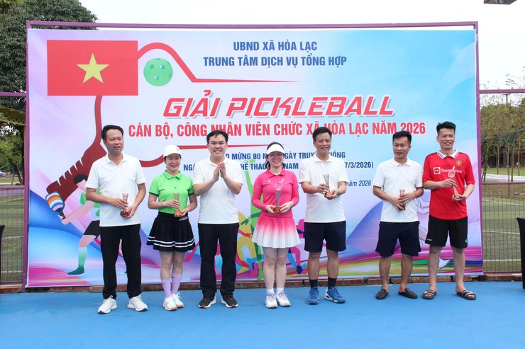 Hòa Lạc tổ chức Giải Pickleball cán bộ, công chức, viên chức năm 2026- Ảnh 12.