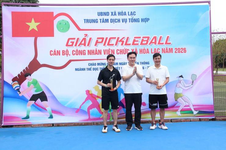 Hòa Lạc tổ chức Giải Pickleball cán bộ, công chức, viên chức năm 2026- Ảnh 11.