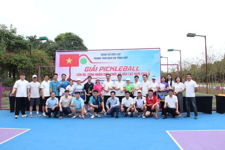 Hòa Lạc tổ chức Giải Pickleball cán bộ, công chức, viên chức năm 2026- Ảnh 14.