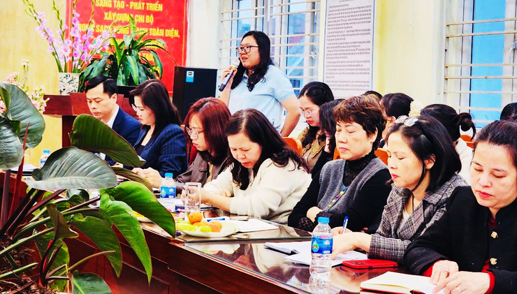 Trường Tiểu học Hoàng Liệt tổ chức Hội nghị lấy ý kiến bổ nhiệm lại chức danh hiệu trưởng 
- Ảnh 5.