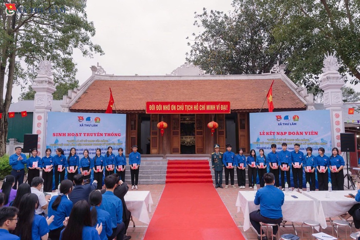 TUỔI TRẺ THƯ LÂM TỔ CHỨC LỄ KẾT NẠP ĐOÀN VIÊN MỚI CHÀO MỪNG 95 NĂM NGÀY THÀNH LẬP ĐOÀN TNCS HỒ CHÍ MINH- Ảnh 9.