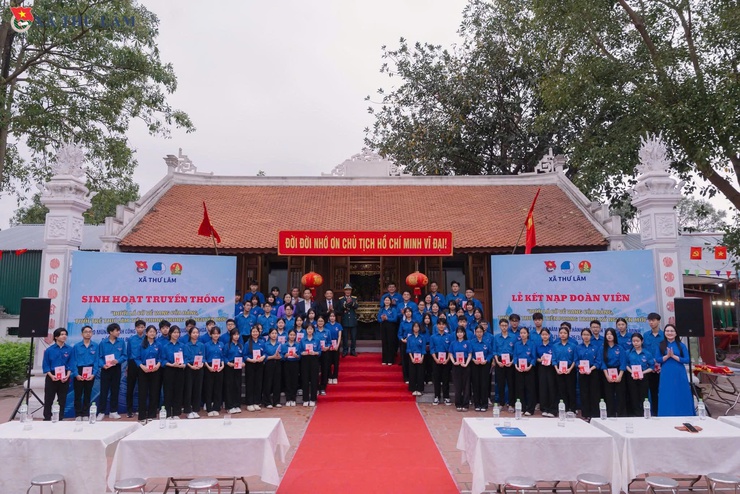 TUỔI TRẺ THƯ LÂM TỔ CHỨC LỄ KẾT NẠP ĐOÀN VIÊN MỚI CHÀO MỪNG 95 NĂM NGÀY THÀNH LẬP ĐOÀN TNCS HỒ CHÍ MINH- Ảnh 10.