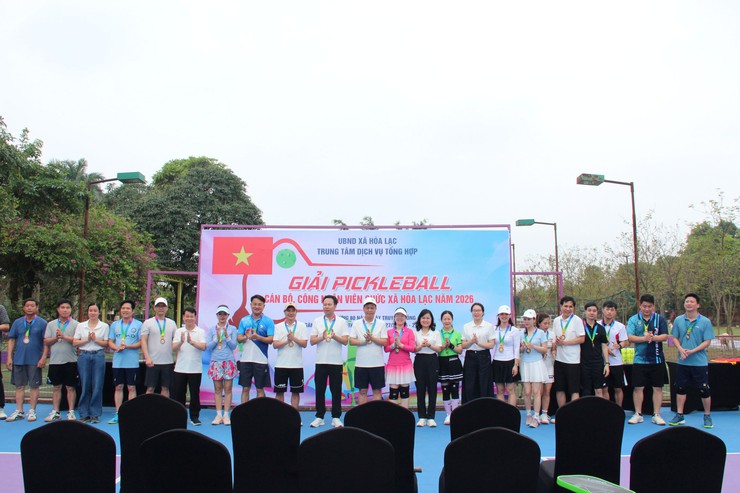 Hòa Lạc tổ chức Giải Pickleball cán bộ, công chức, viên chức năm 2026- Ảnh 3.