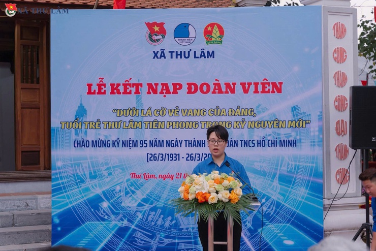 TUỔI TRẺ THƯ LÂM TỔ CHỨC LỄ KẾT NẠP ĐOÀN VIÊN MỚI CHÀO MỪNG 95 NĂM NGÀY THÀNH LẬP ĐOÀN TNCS HỒ CHÍ MINH- Ảnh 11.