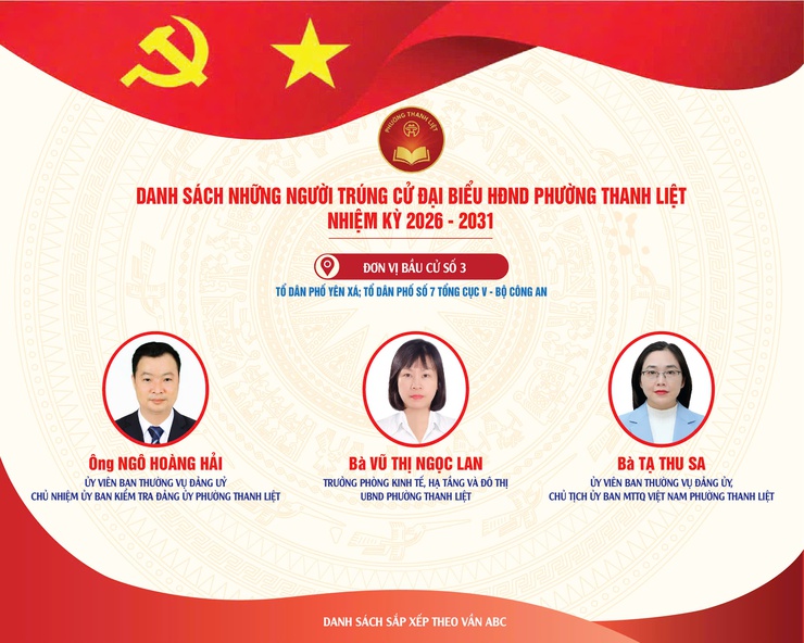 Danh sách chính thức 23 đại biểu HĐND phường Thanh Liệt khóa II, nhiệm kỳ 2026 - 2031- Ảnh 4.