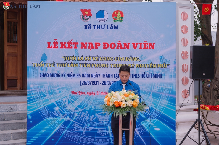 TUỔI TRẺ THƯ LÂM TỔ CHỨC LỄ KẾT NẠP ĐOÀN VIÊN MỚI CHÀO MỪNG 95 NĂM NGÀY THÀNH LẬP ĐOÀN TNCS HỒ CHÍ MINH- Ảnh 12.