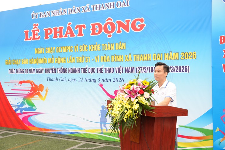 Xã Thanh Oai: Hơn 1.000 người hưởng ứng Ngày chạy Olympic vì sức khoẻ toàn dân- Ảnh 6.