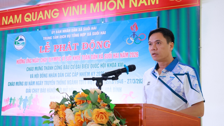 Xã Suối Hai sôi nổi tổ chức Ngày chạy Olympic vì sức khỏe toàn dân năm 2026- Ảnh 2.
