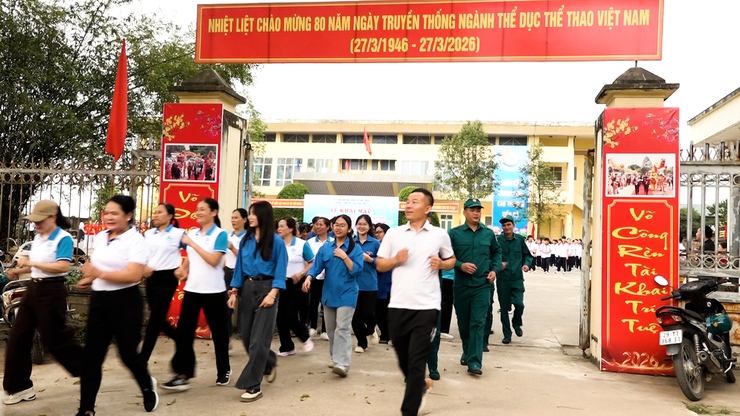 Sôi nổi Ngày chạy Olympic vì sức khỏe toàn dân 2026 tại xã Mỹ Đức- Ảnh 14.