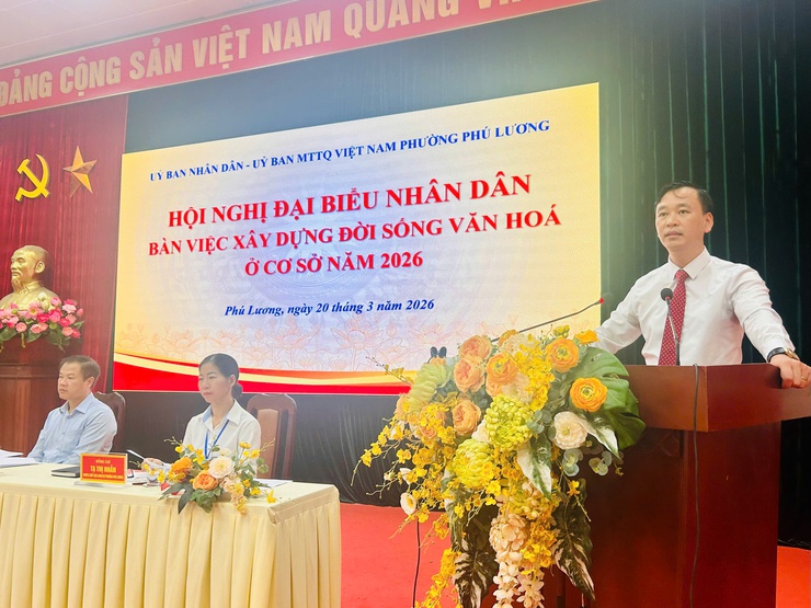 Phường Phú Lương tổ chức hội nghị đại biểu nhân dân năm 2026- Ảnh 1.