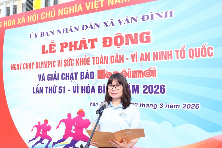 Xã Vân Đình phát động Ngày chạy Olympic vì sức khỏe toàn dân – Giải chạy Báo Hà Nội Mới lần thứ 51 Vì hòa bình năm 2026- Ảnh 1.