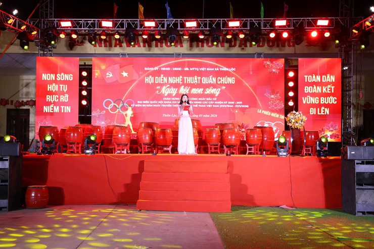 Chương trình liên hoan văn nghệ quần chúng chào mừng thành công cuộc bầu cử đại biểu Quốc hội khóa XVI và đại biểu HĐND các cấp, nhiệm kỳ 2026 – 2031- Ảnh 5.